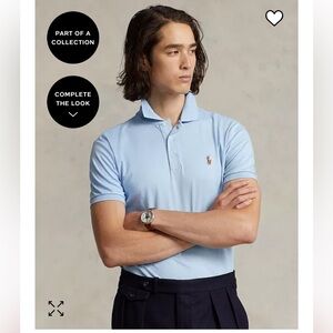 EUC-Men’s Polo shirt by Ralph Lauren. Size XXL-light blue-short sleeve-MSRP$110